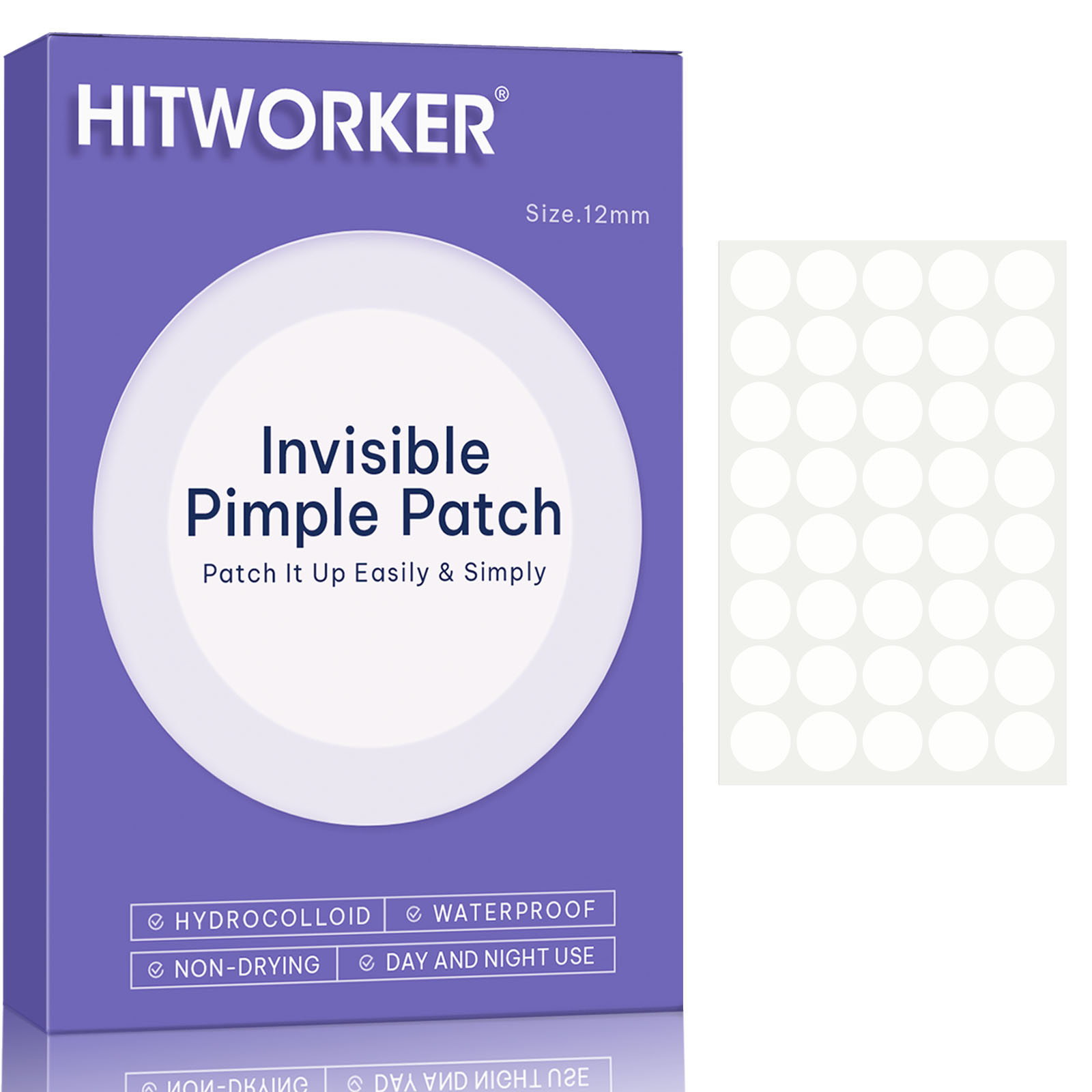 Face Moisturizer - Invisible Waterproof Hydrocolloid Acne Patch for