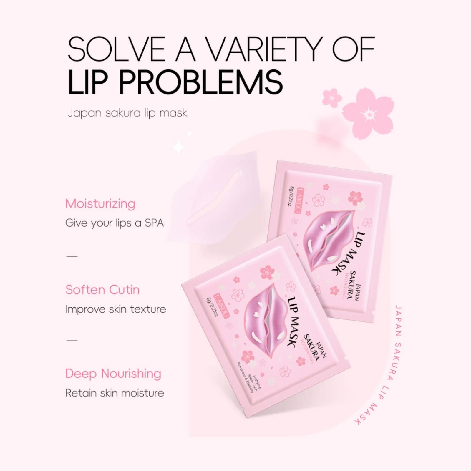 Japan Sakura Collagen Lip Mask - Night Cream ulasan dan harga