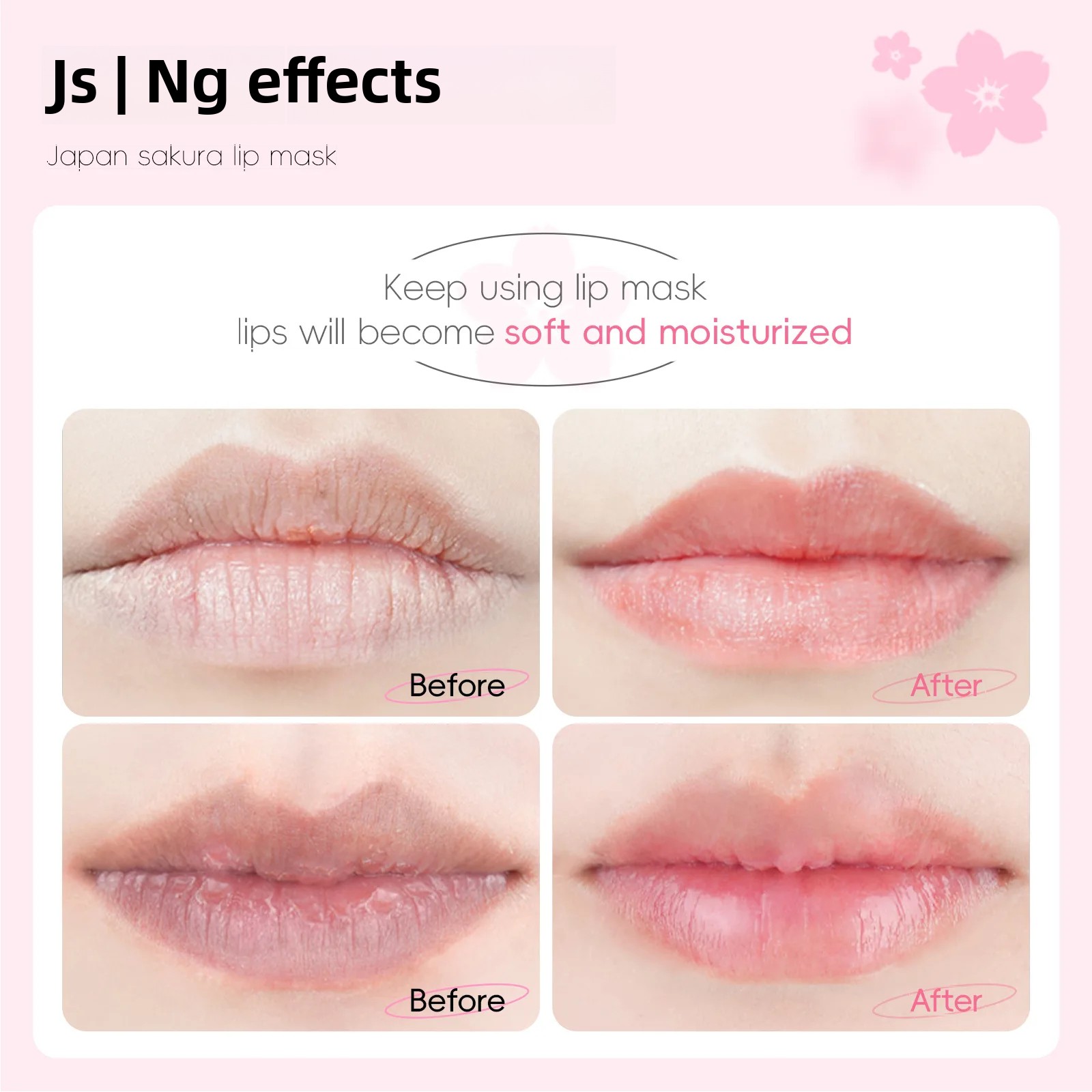 Japan Sakura Collagen Lip Mask - Night Cream ulasan dan harga