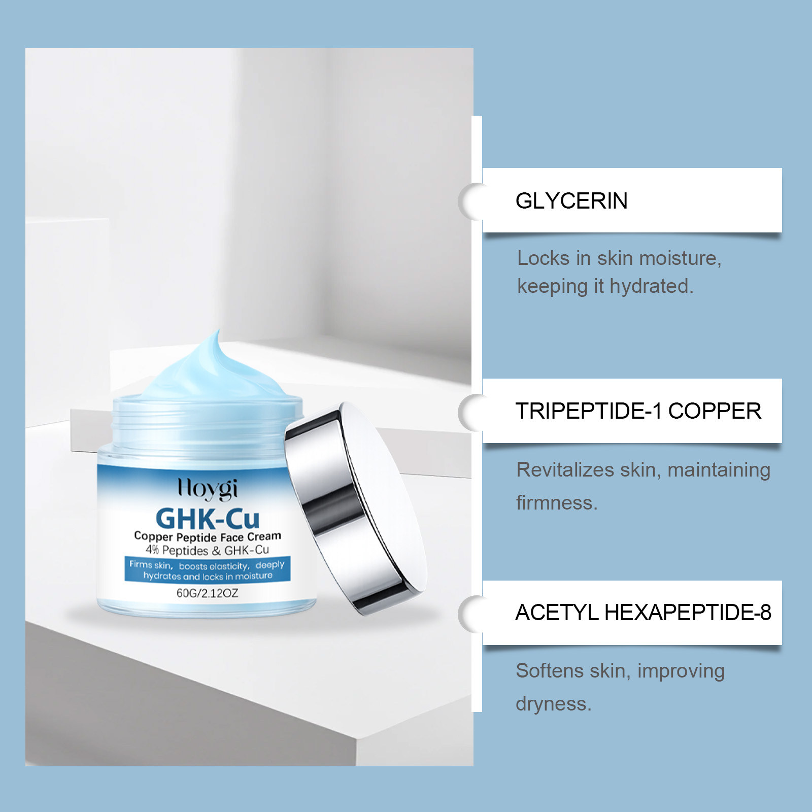 GHK-Cu Copper Peptide Skincare - Skincare Glowing ulasan dan harga