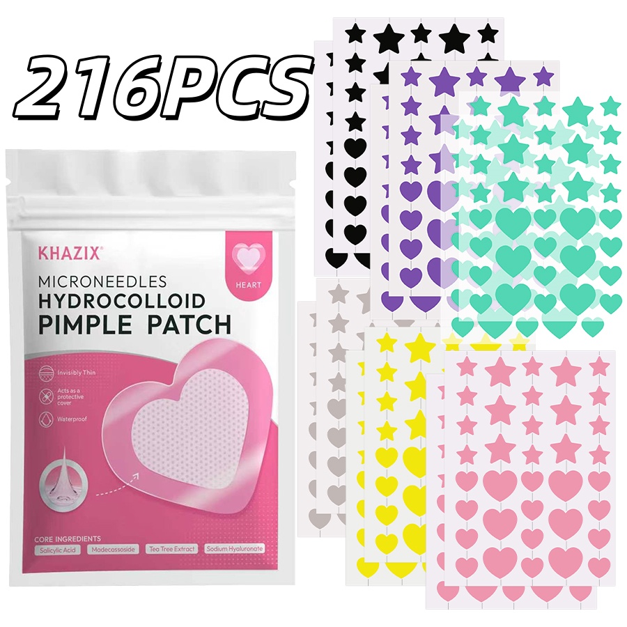 216PCS 6-color Star-shaped Acn - Face Oil ulasan dan harga