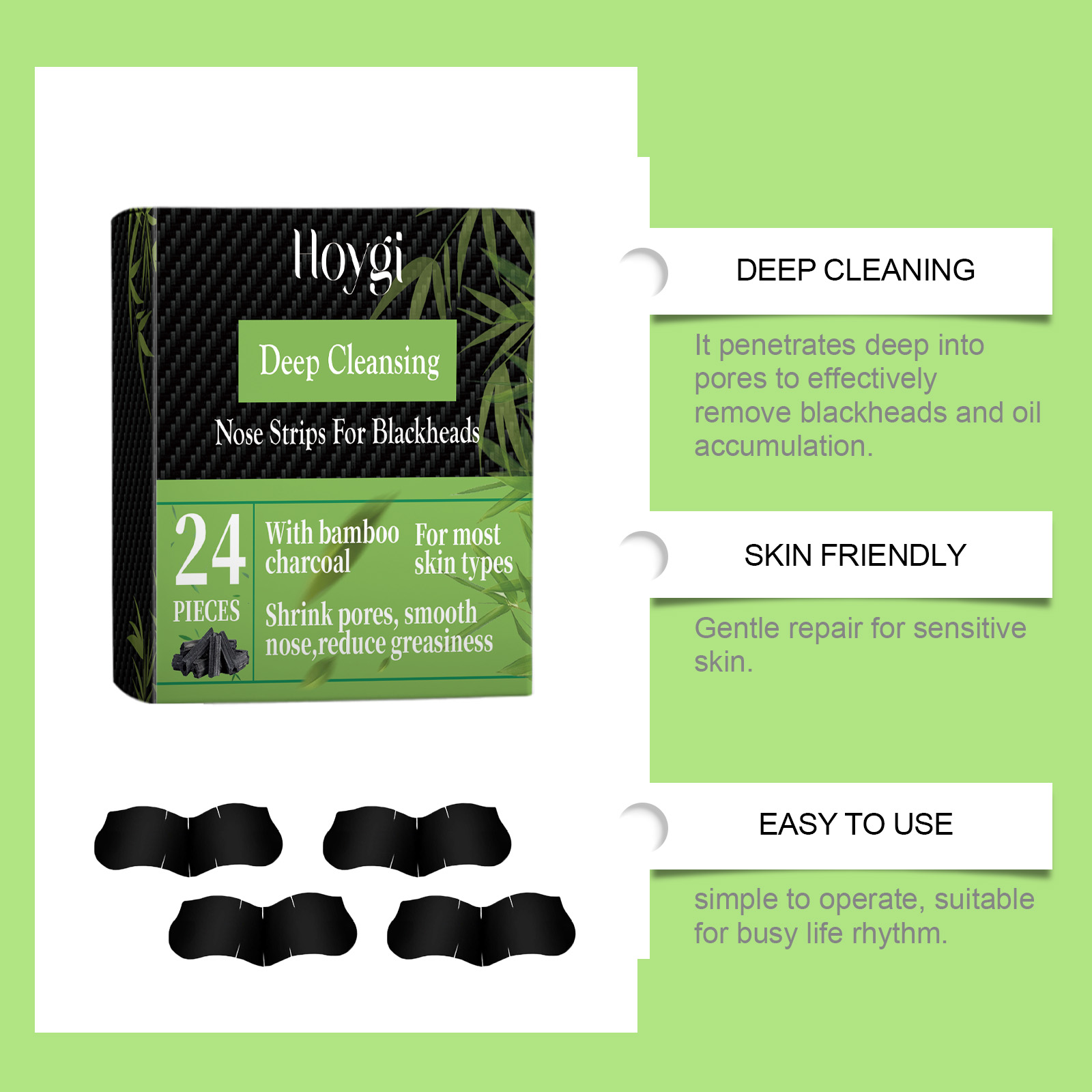 Bamboo Charcoal Nose Strips fo - Skincare China ulasan dan harga
