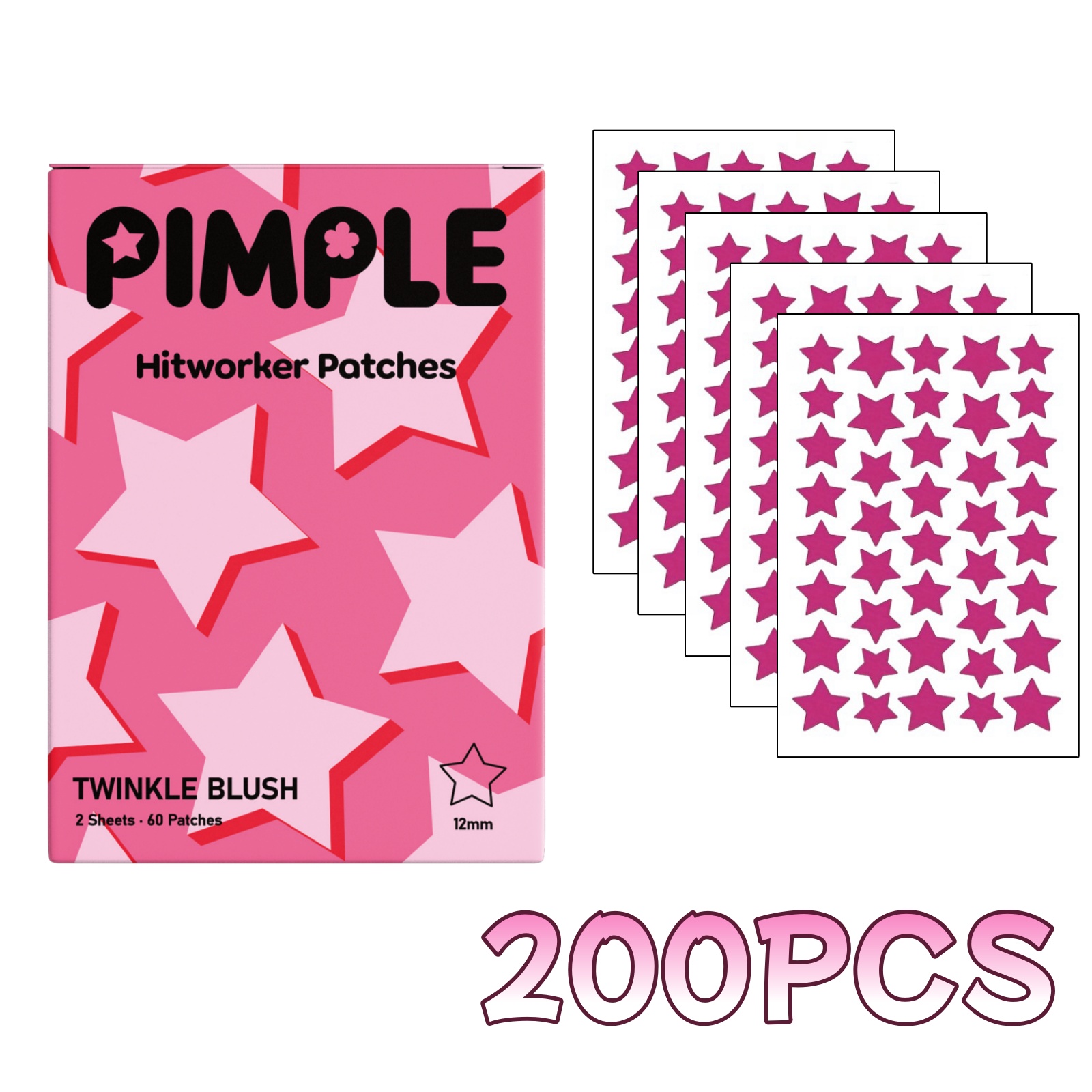 200PCS Rose Red Star-shaped In - Face Oil ulasan dan harga