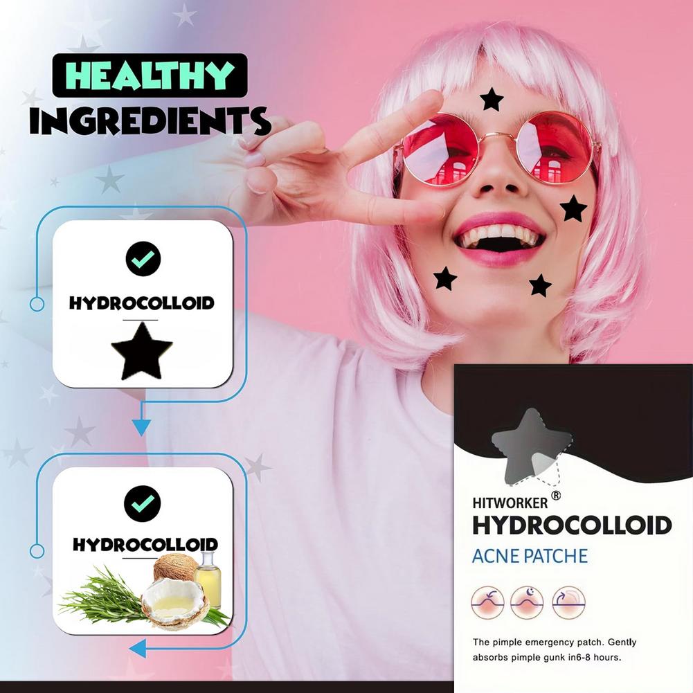 200/400Pcs Black Star Hydrocol - Face Moisturizer ulasan dan harga