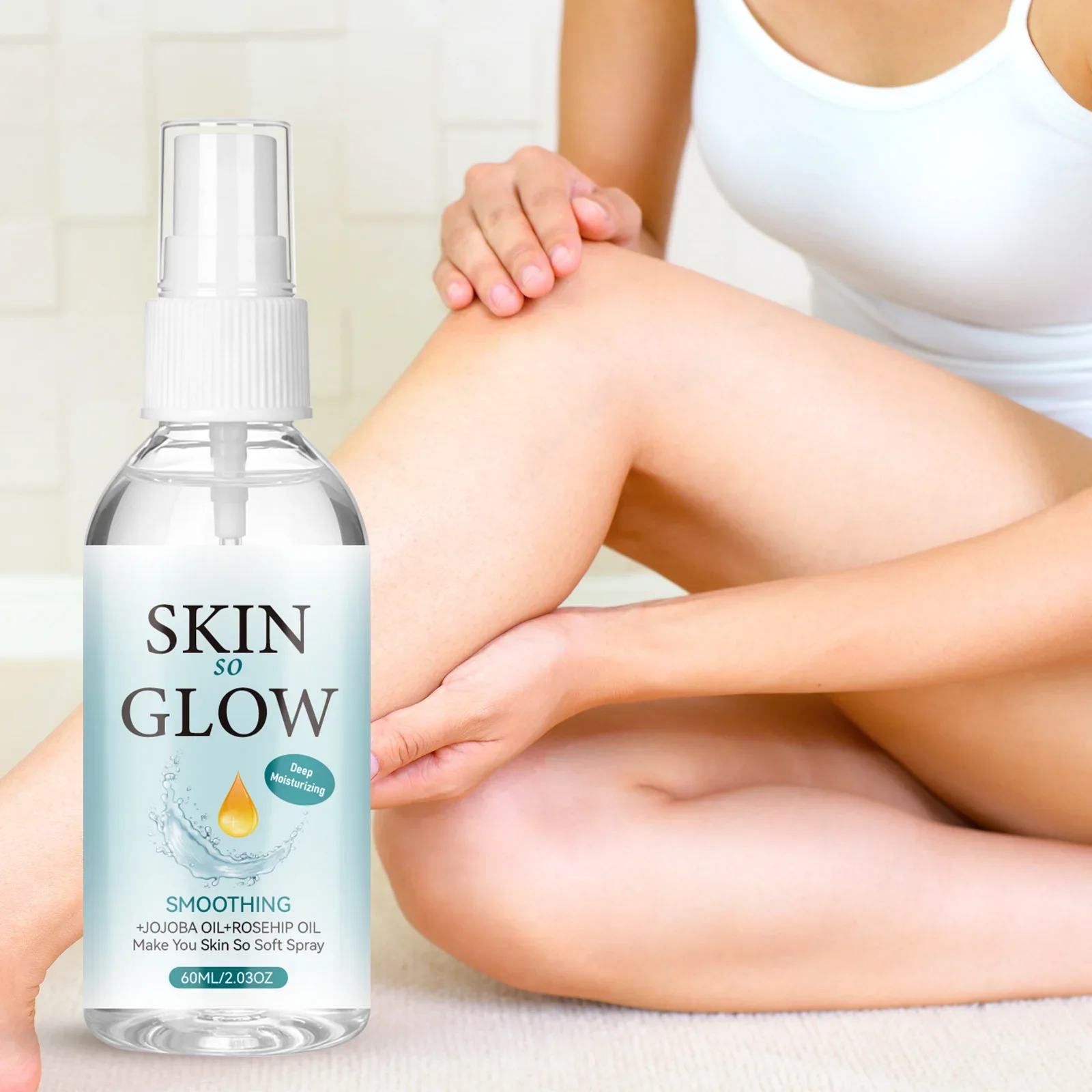 Glow Body Oil Spray 60ml with  - Face Oil Rosehip ulasan dan harga