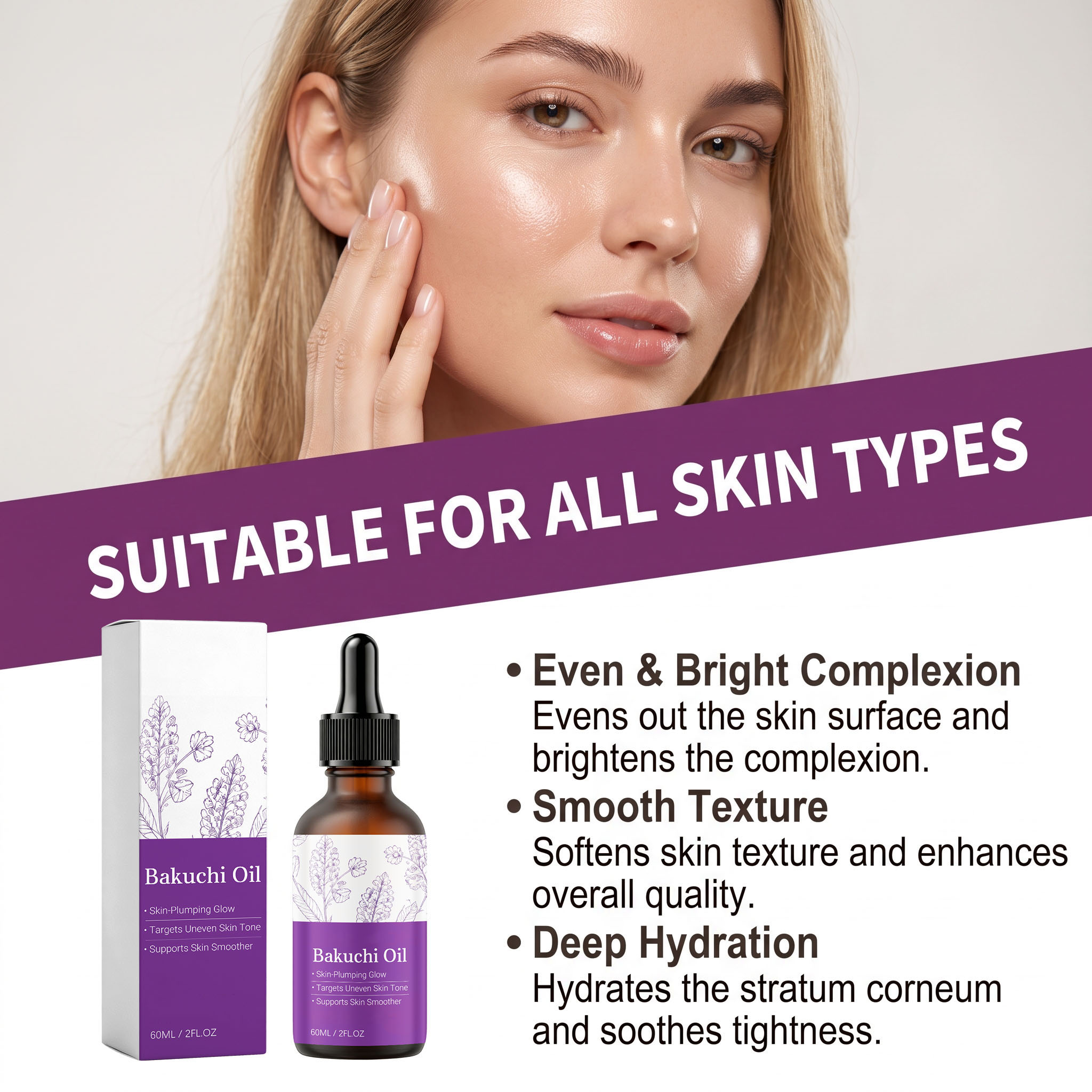 Organic Bakuchiol Oil Serum,Pl - Face Oil Rosehip ulasan dan harga