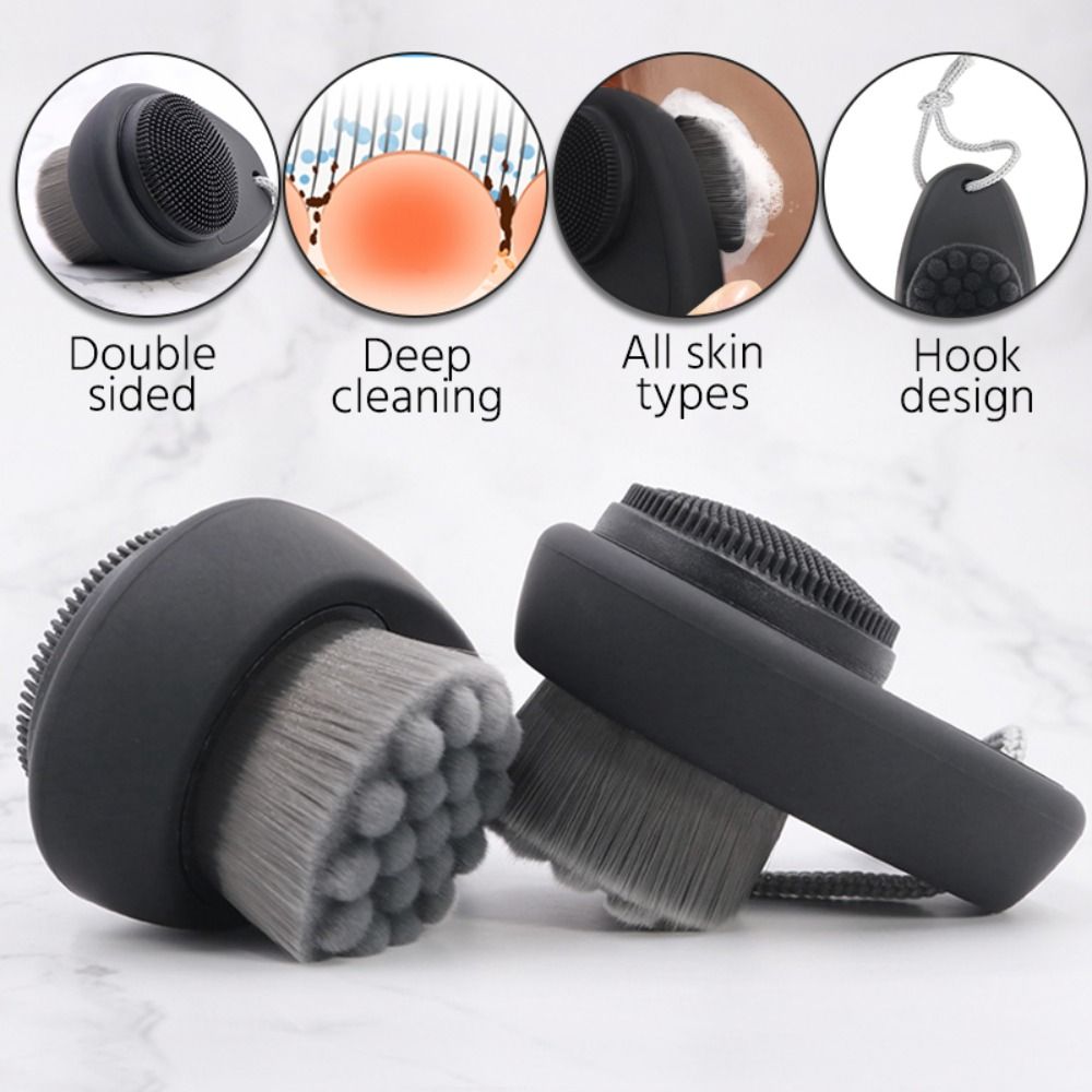 Double-Sided Silicone Face Cle - Cleanser Face ulasan dan harga