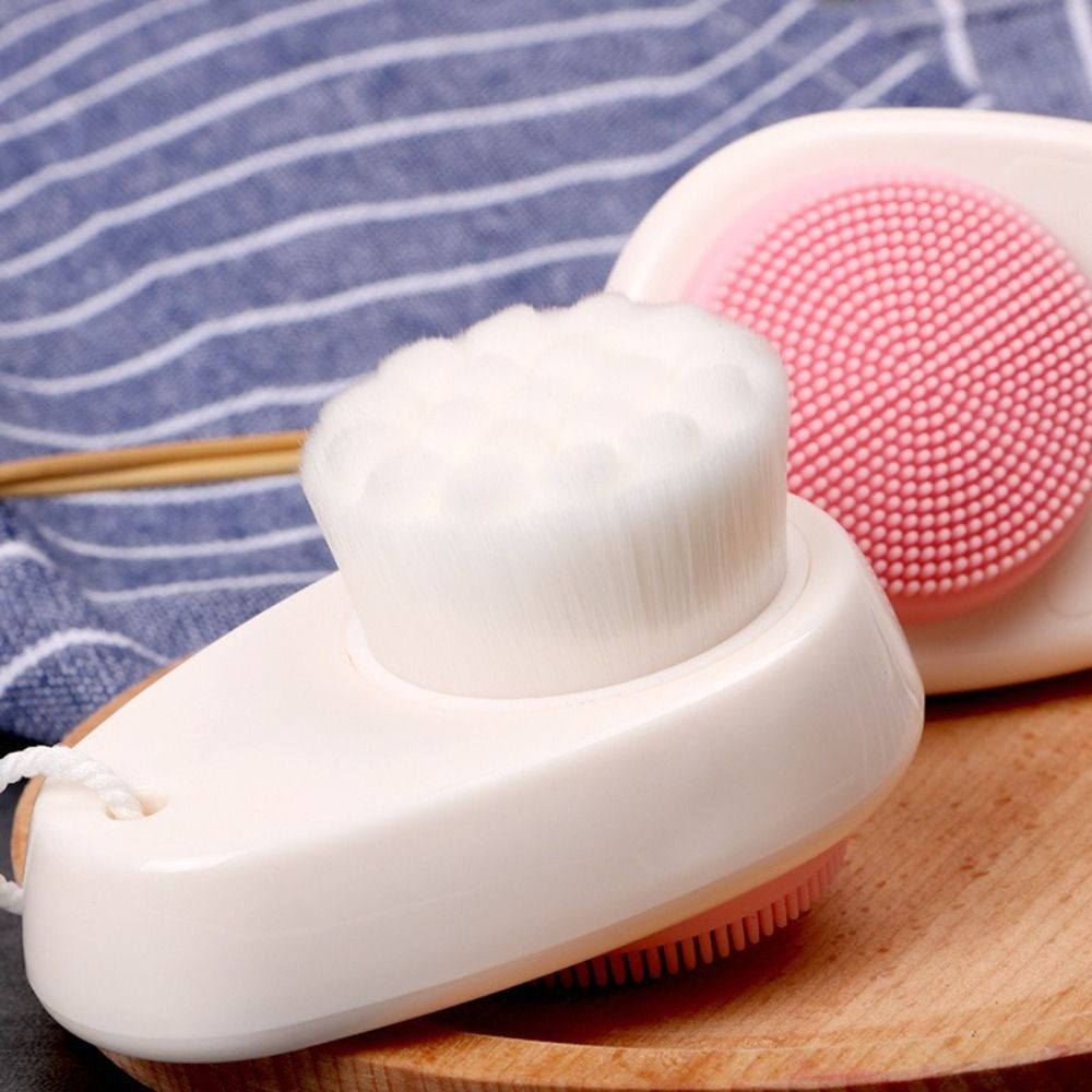 Double-Sided Silicone Face Cle - Cleanser Face ulasan dan harga