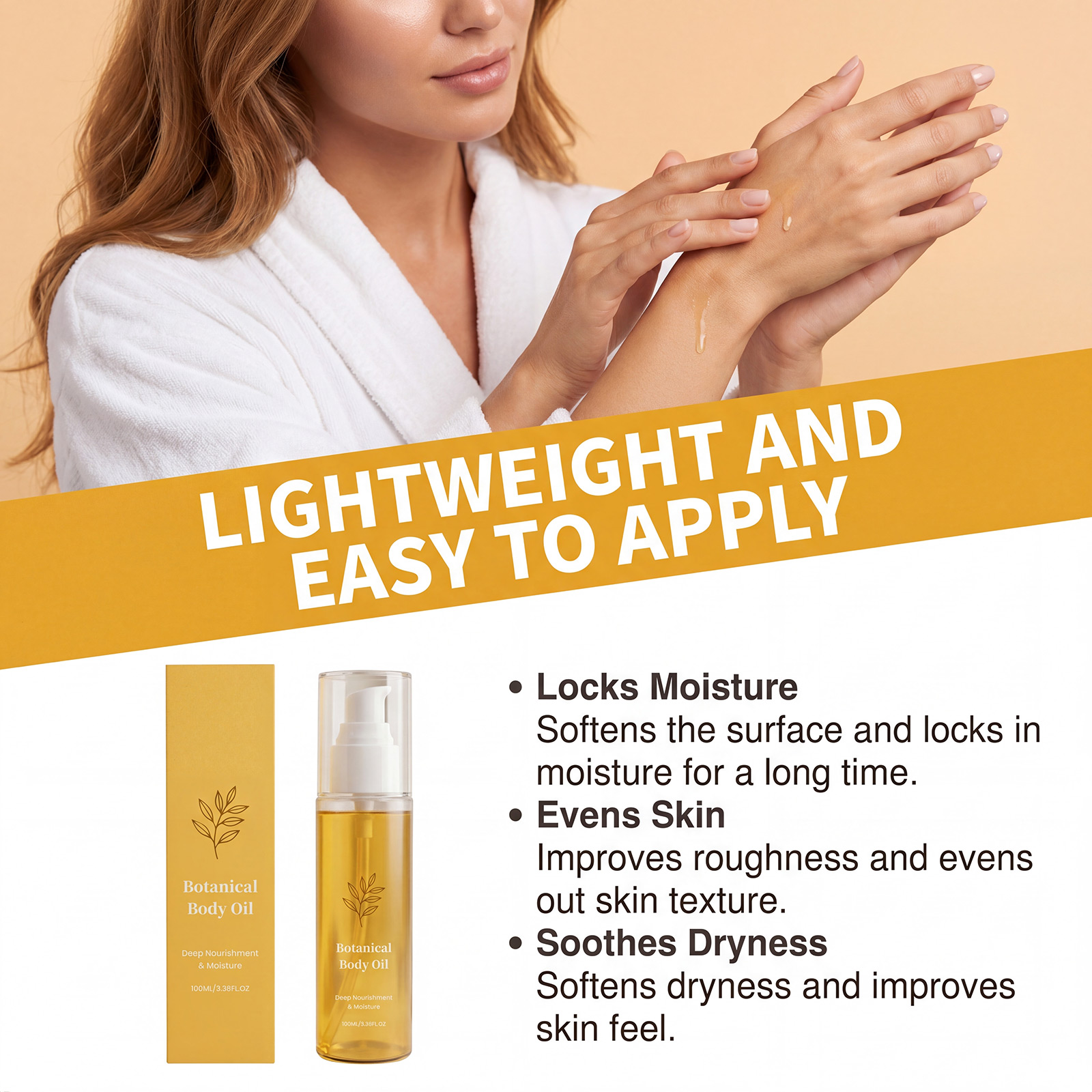 Moisturizing Body Oil Long Las - Skincare Glowing ulasan dan harga